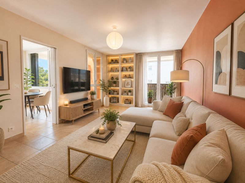 T4 de 77,20 m² avec loggia, cave et stationnement libre - ISTRES