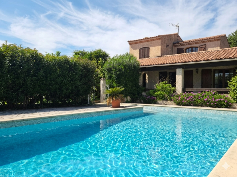 MARIGNANE, IDEAL DEUX FAMILLES, PROPRIETE COMPOSEE D'UNE MAISON PRICIPALE T5 + MAISONNETTE DE 50 M² SUR 1119